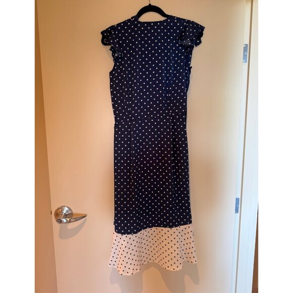 Summersalt The Beach to Brunch Wrap Dress Navy/White Size Medium - Picture 5 of 6